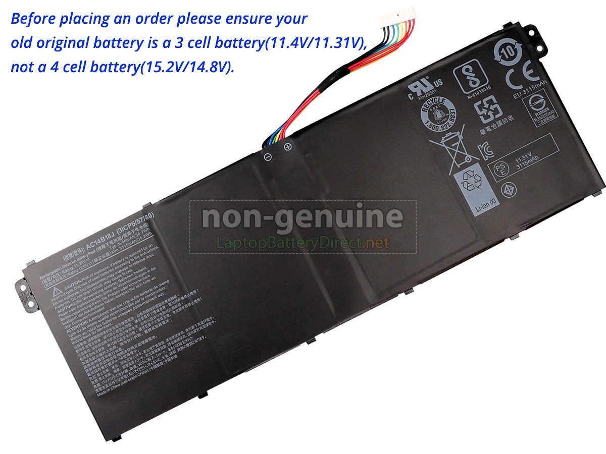 replacement Acer Aspire ES1-531-C9H1 laptop battery