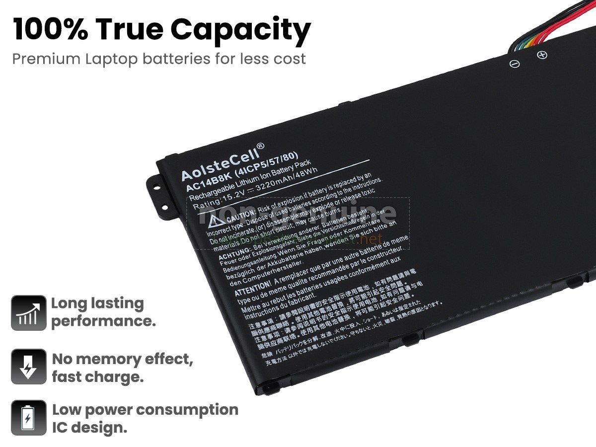 replacement Acer Aspire E5-771-52U2 battery