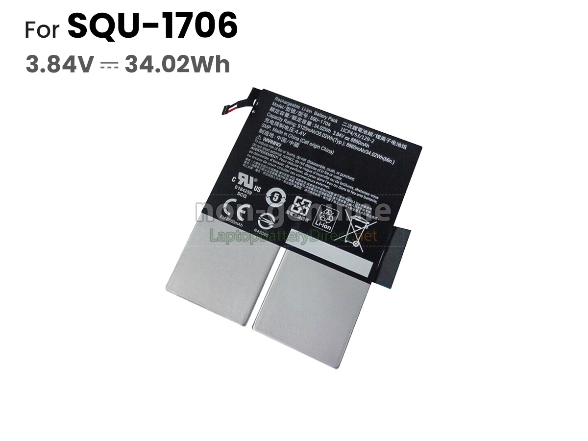 replacement Acer SQU-1706 battery
