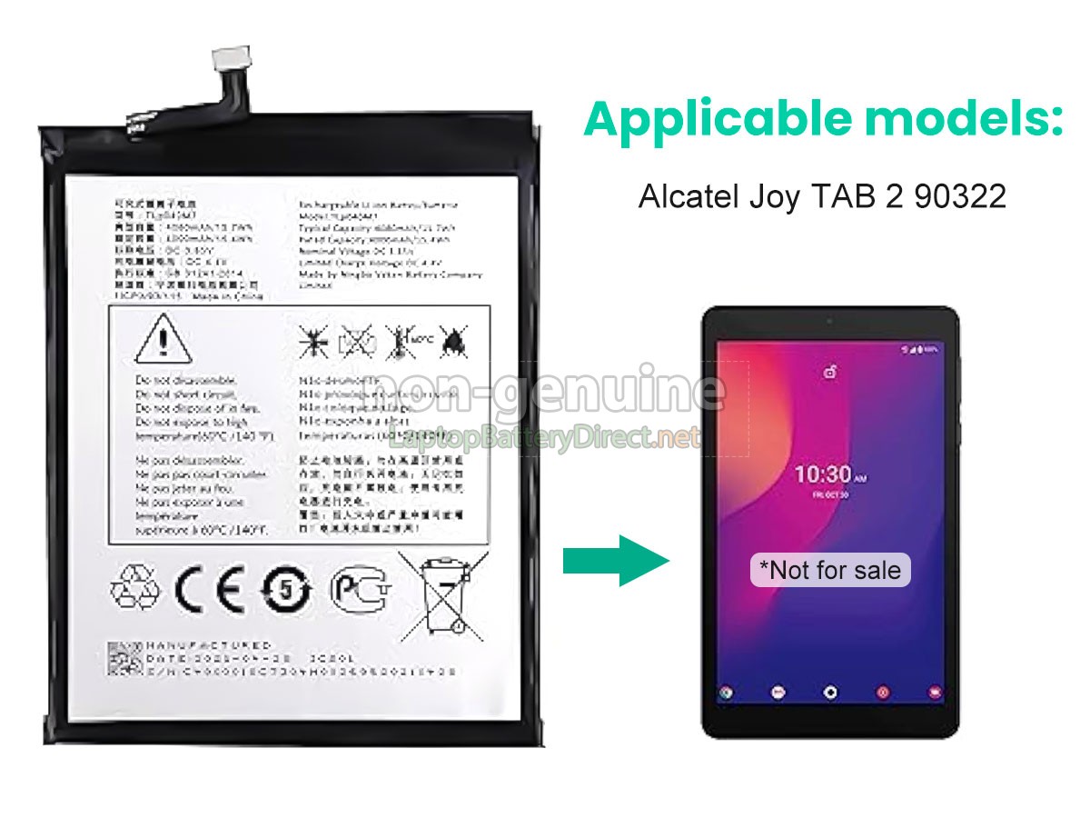 replacement Alcatel JOY TAB2 battery