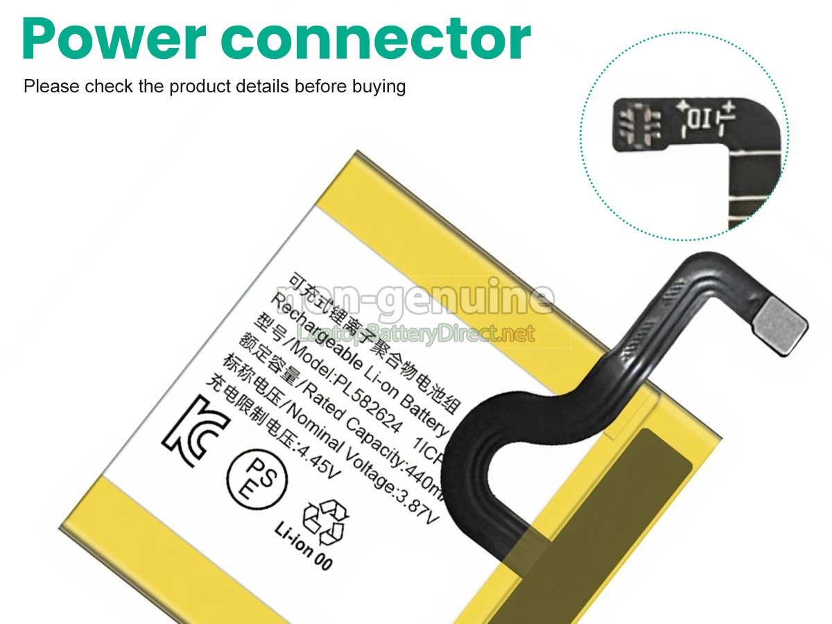 replacement Amazfit PL582624 battery