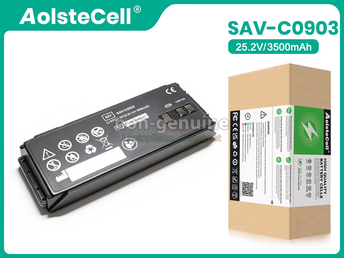 replacement AMI Italia SAVER ONE DEFIBRILLATOR battery