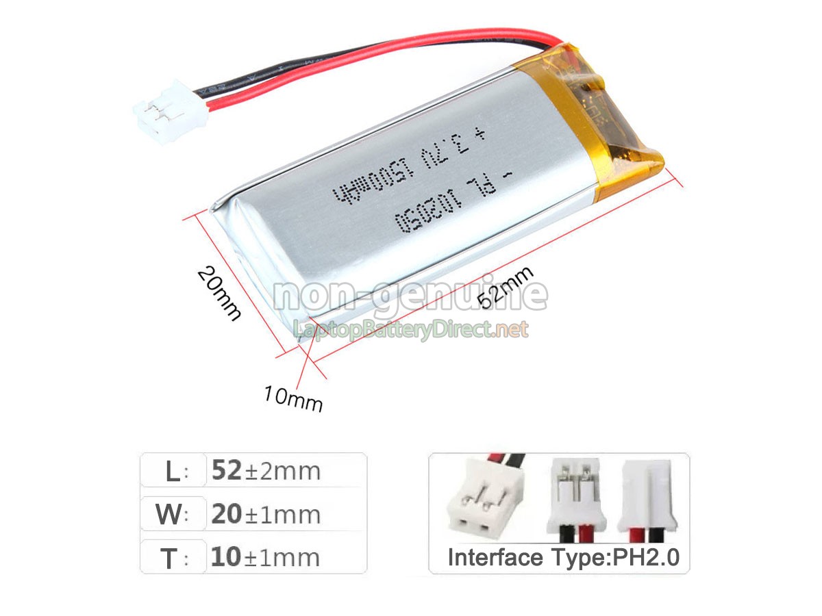 replacement AolsteCell 102050 battery