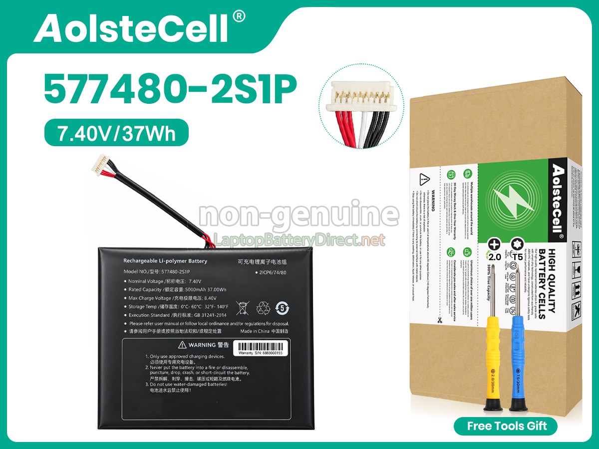 replacement AolsteCell 577480-2S1P battery