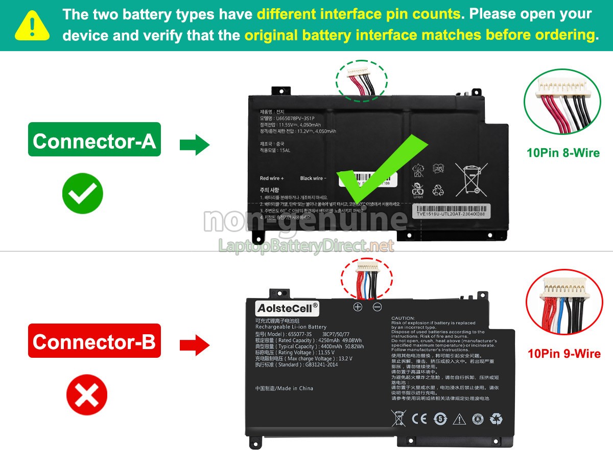 replacement AolsteCell U665078PV-3S1P battery