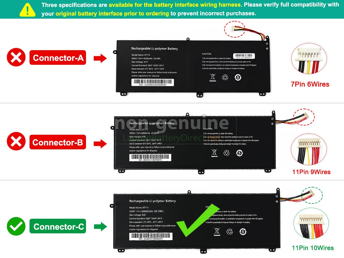 replacement AolsteCell XT173 battery