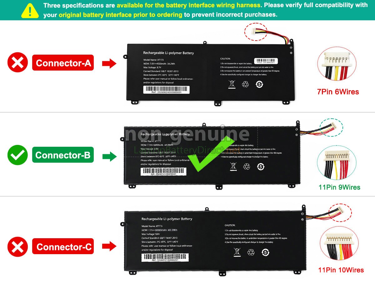 replacement AolsteCell XT173 battery