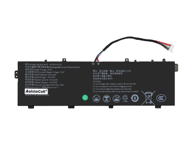 Replacement Battery for AolsteCell 2874C4-4S1P laptop