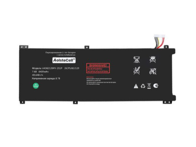 Replacement Battery for AolsteCell U4382120PV-2S1P laptop