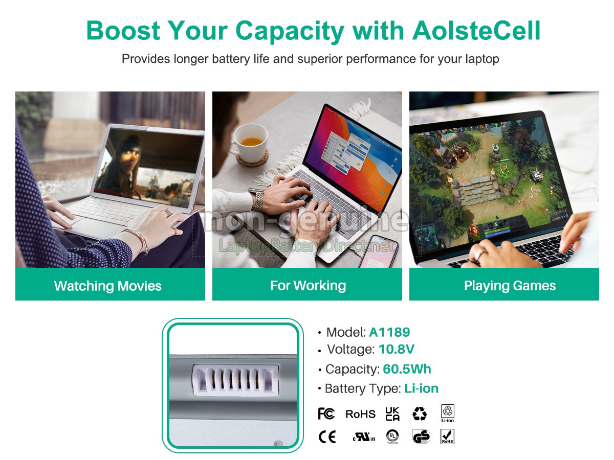 replacement Apple MacBook 17 inch battery