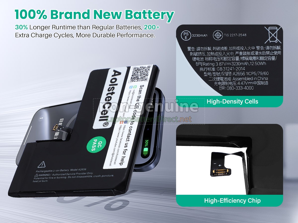 replacement Apple A2656 battery