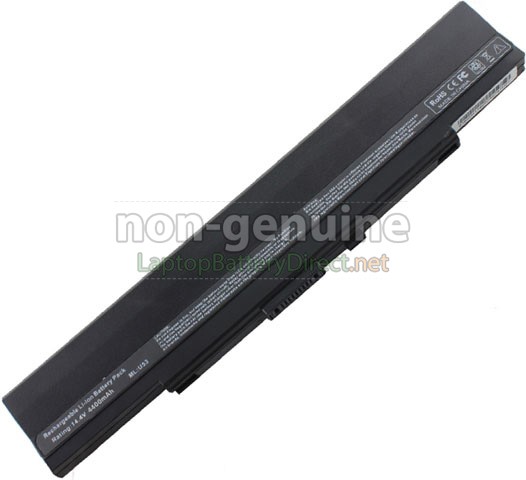 Battery for Asus U53JC-XX049X laptop