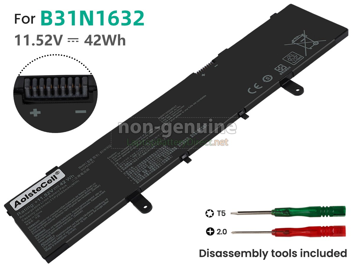 replacement Asus B31N1632 battery
