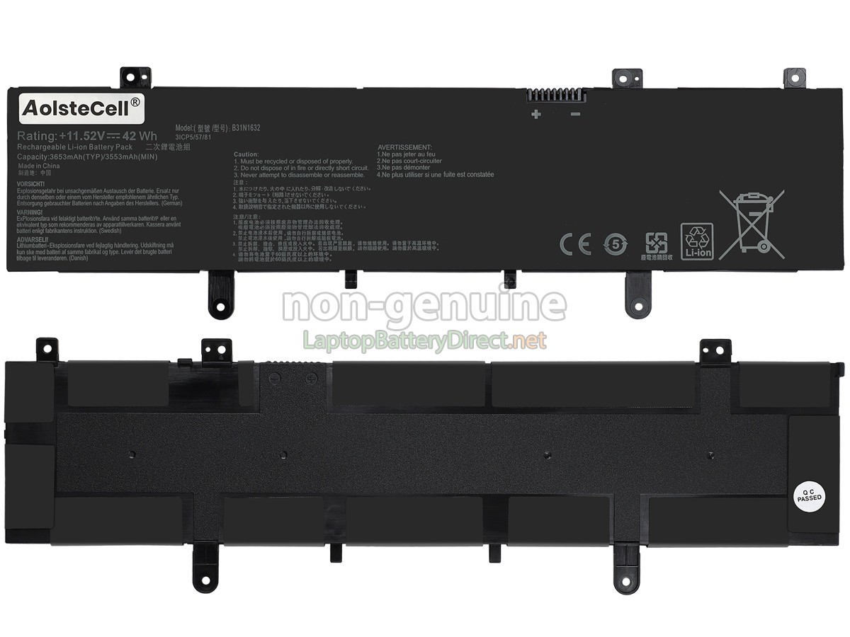 replacement Asus B31N1632 battery