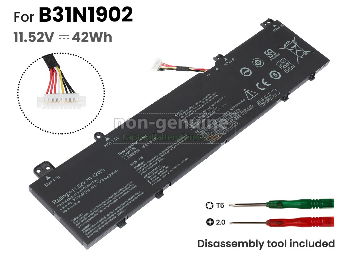 replacement Asus B31N1902 battery