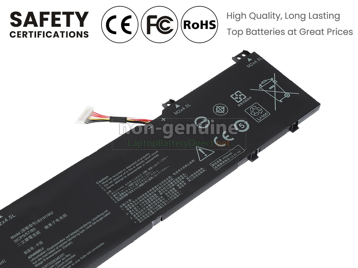 replacement Asus B31N1902 battery
