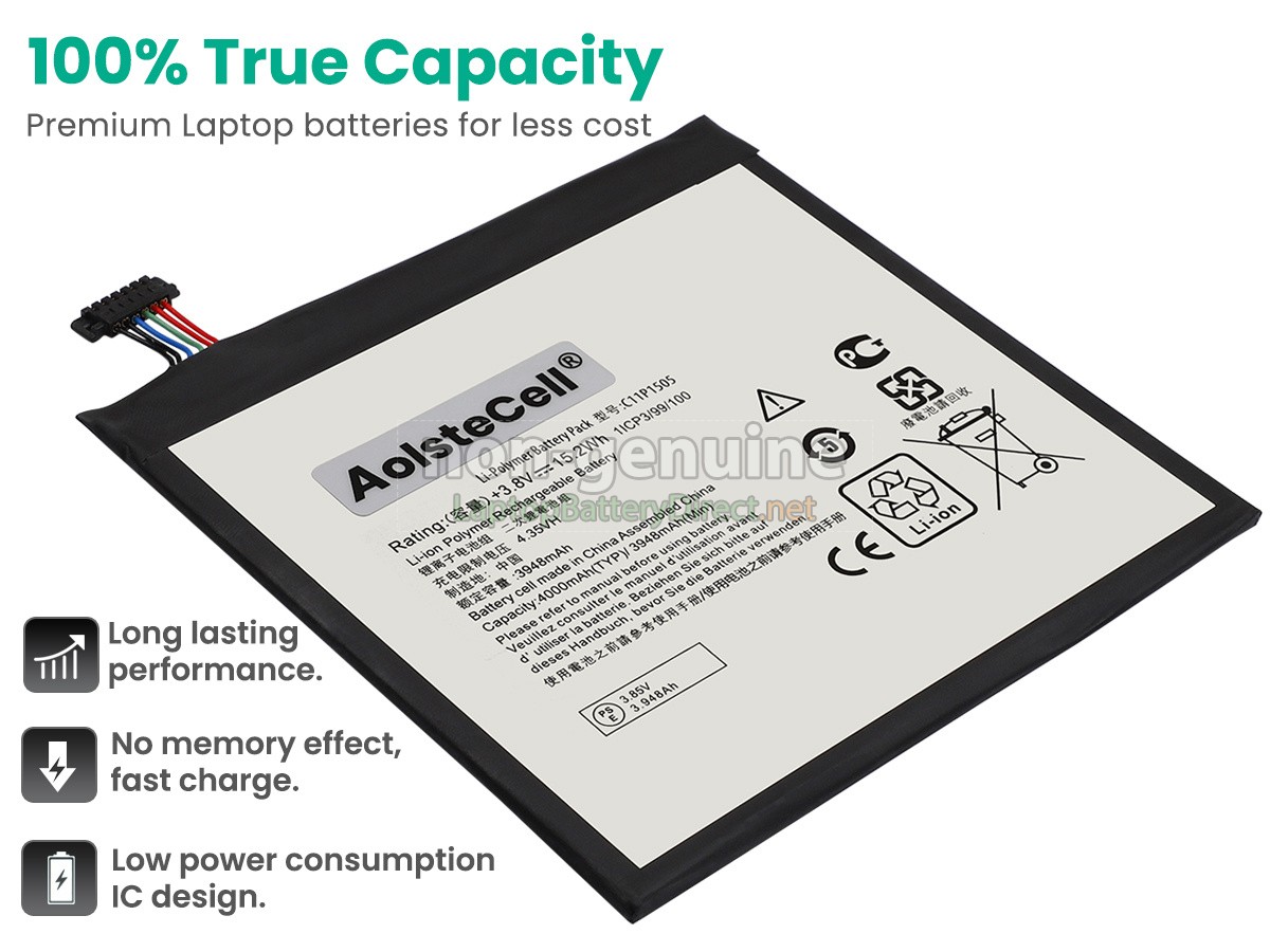 replacement Asus ZENPad 8 Z380C battery