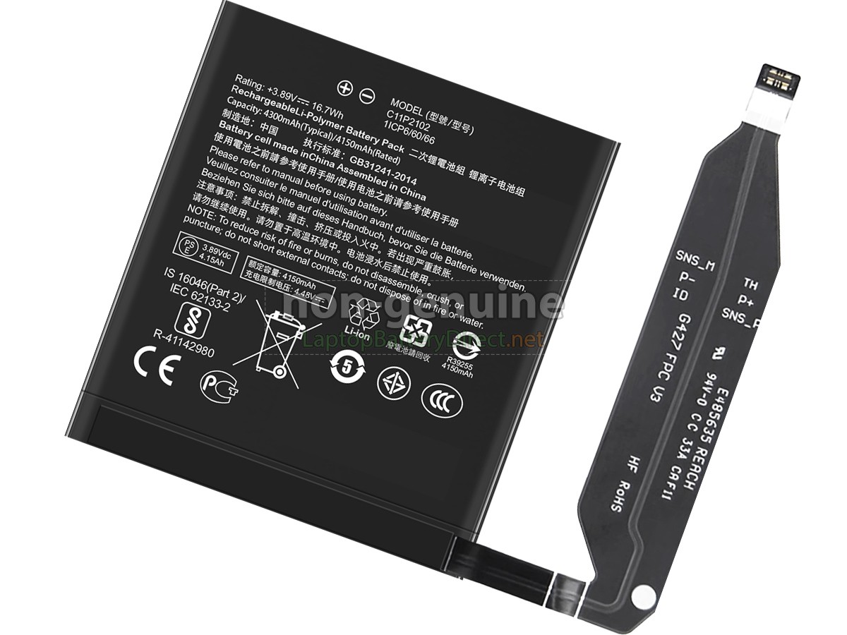 replacement Asus C11P2102 battery