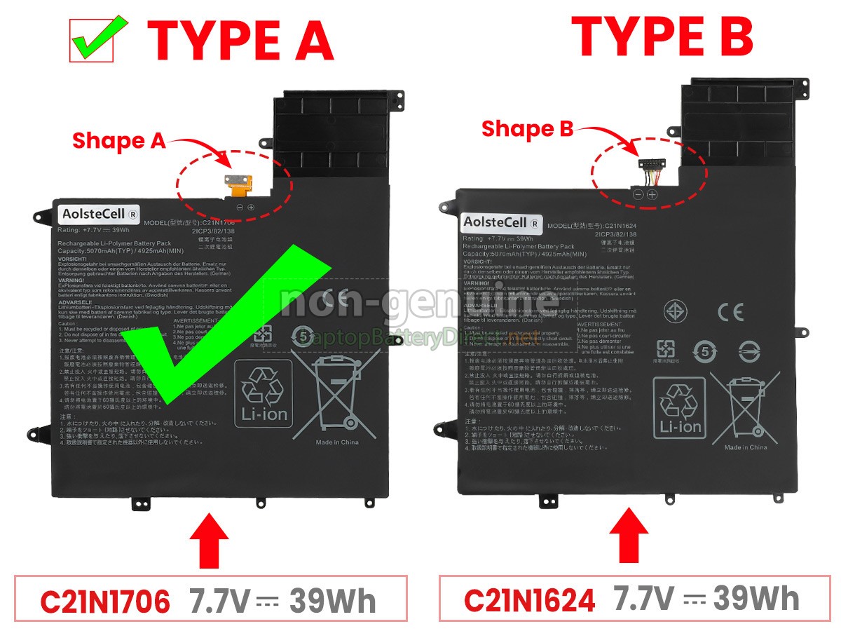 replacement Asus 0B200-02420200 battery