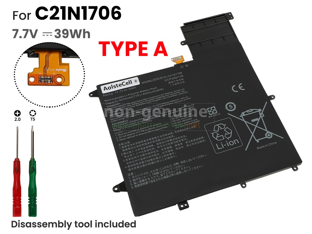 replacement Asus 0B200-02420200 battery
