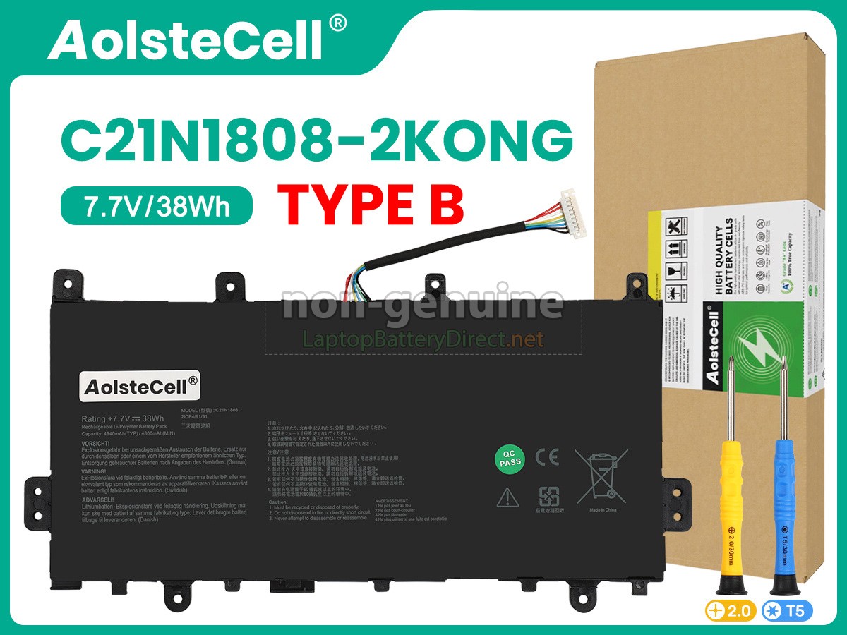 replacement Asus C21N1808(2ICP4/91/91) battery