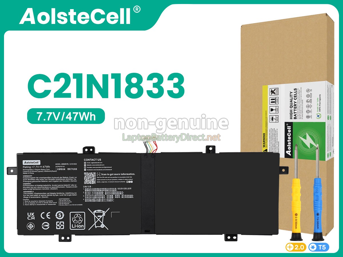 replacement Asus C21N1833 battery