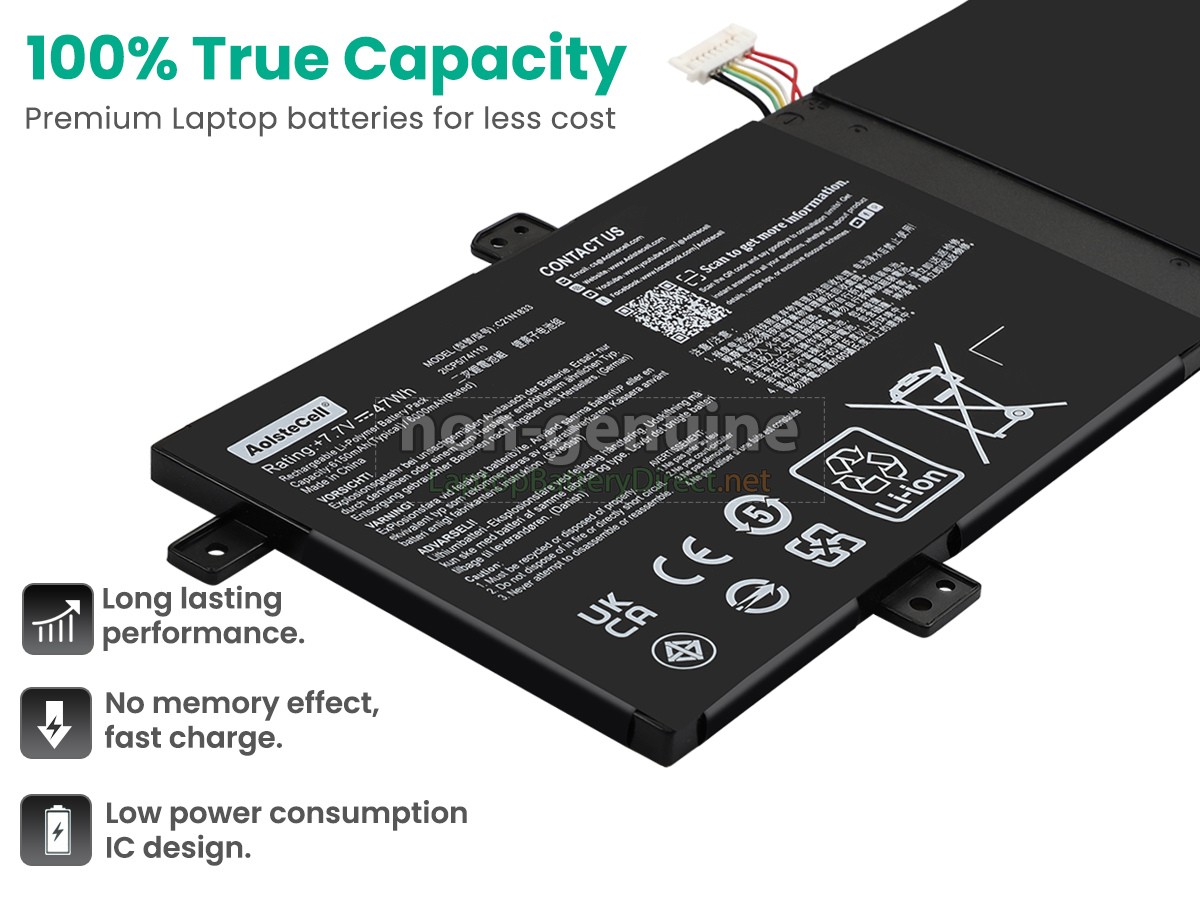 replacement Asus C21N1833 battery