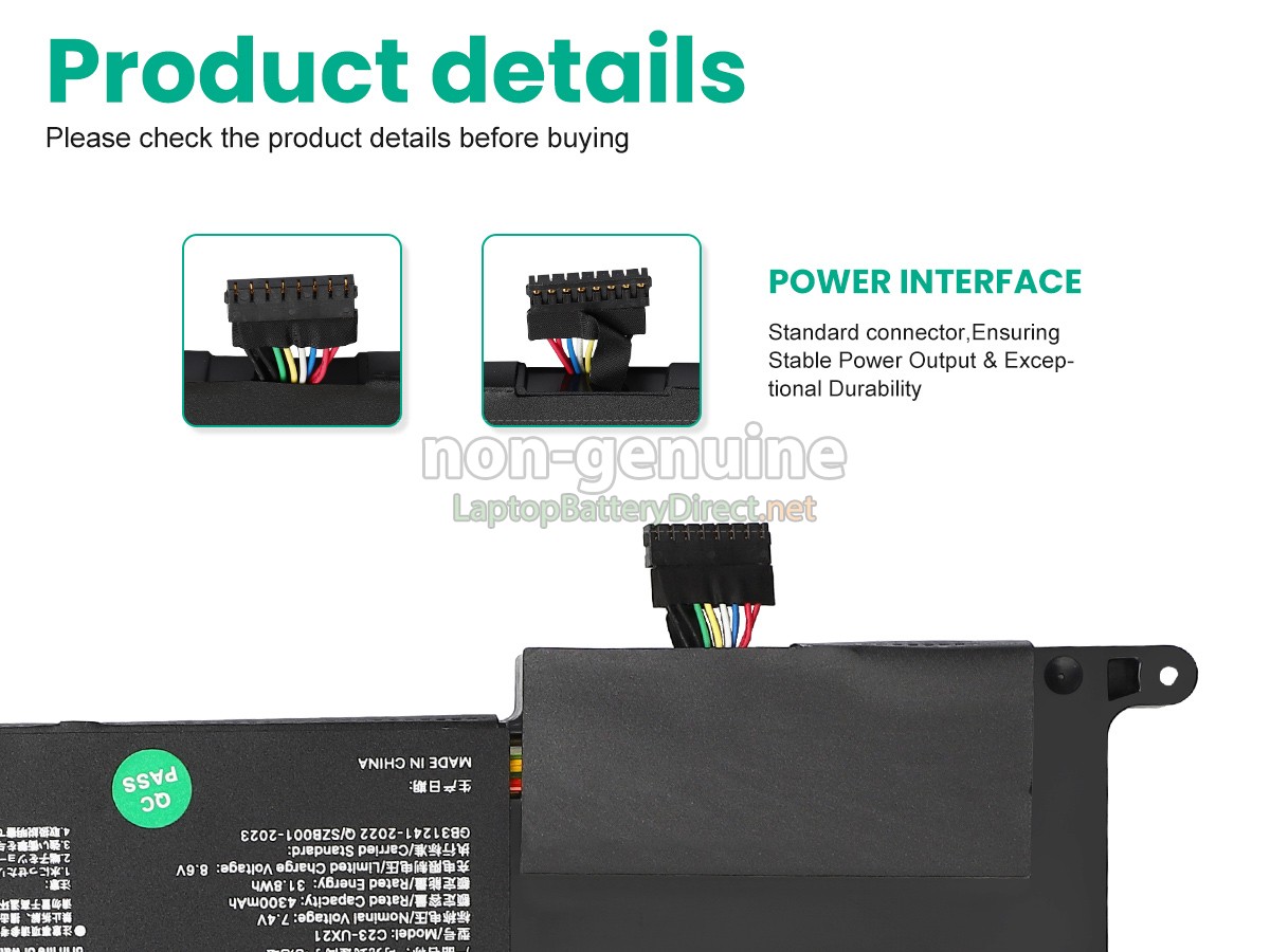 replacement Asus ZenBook UX21E battery