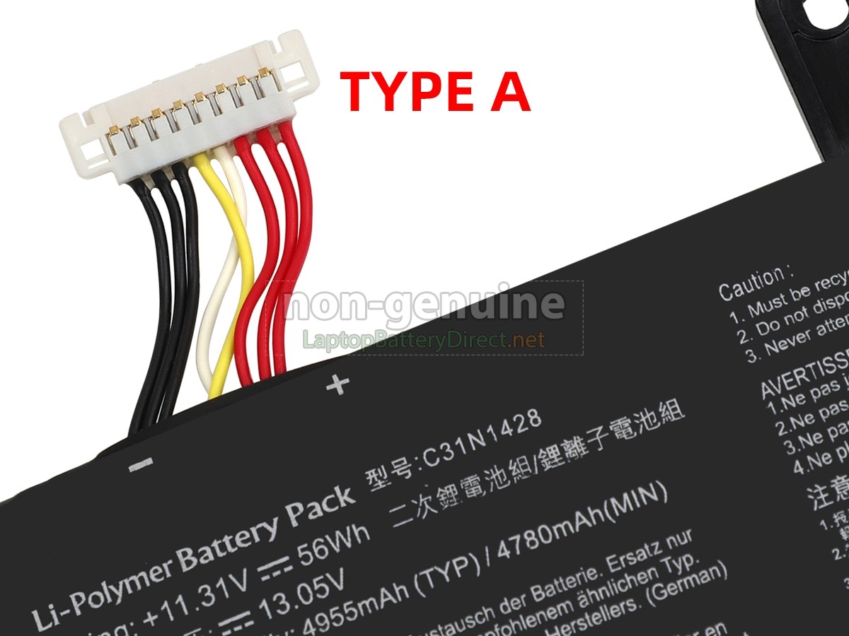 replacement Asus ZenBook UX305UA-6200 battery