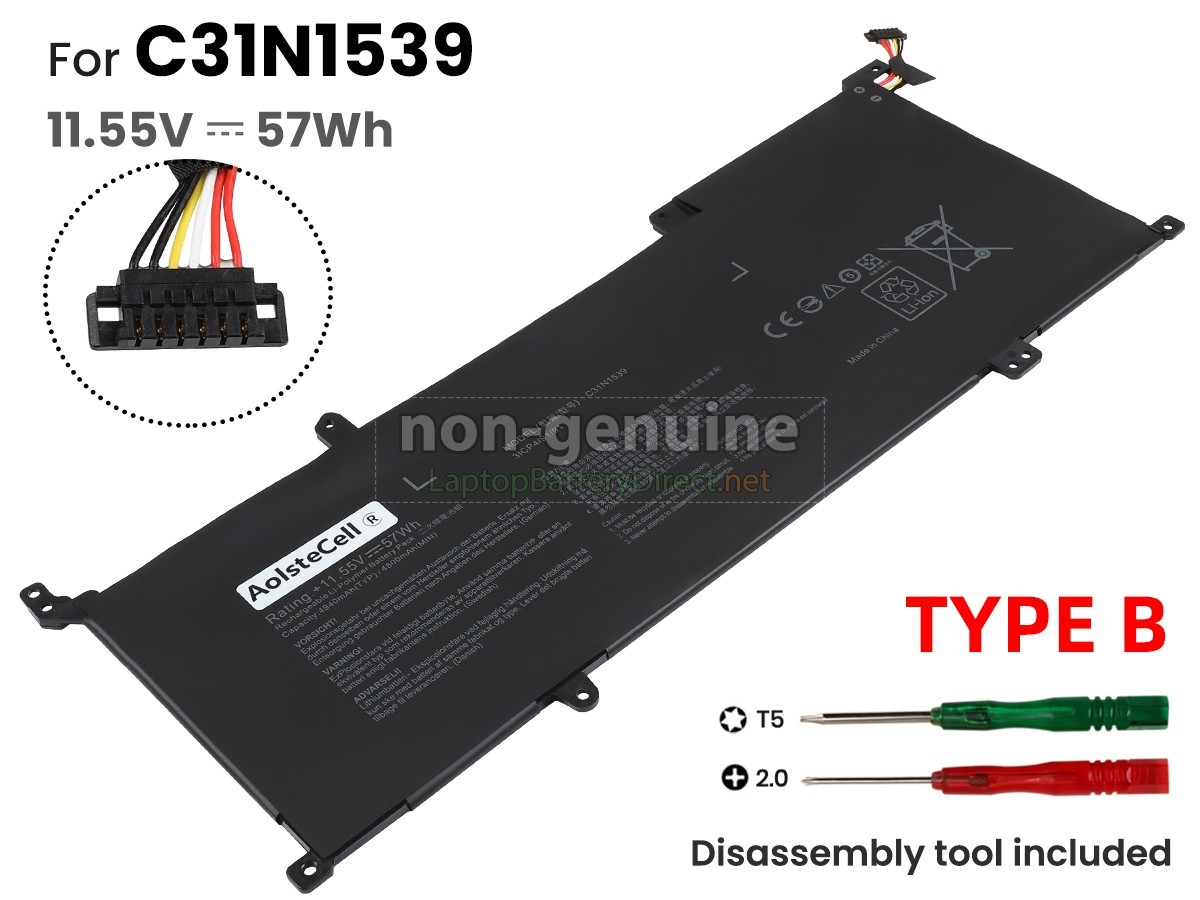 replacement Asus ZenBook UX305UA-6200 battery