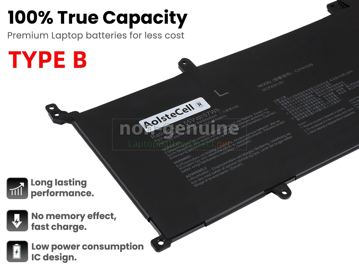 replacement Asus ZenBook UX305UA-6200 battery