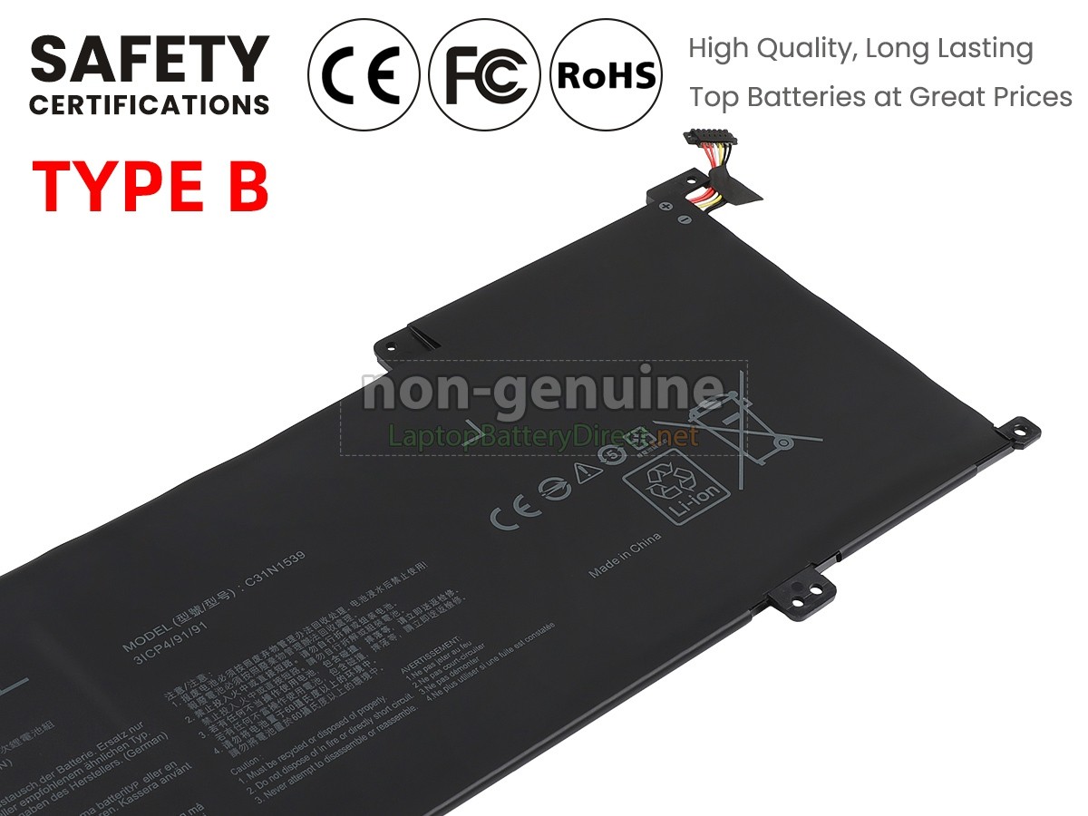 replacement Asus ZenBook UX305UA-6200 battery