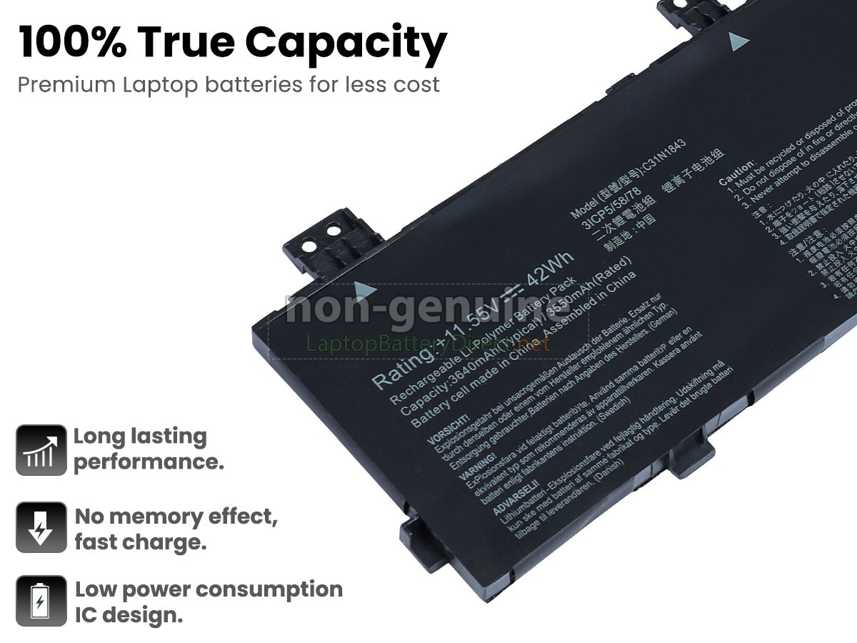 replacement Asus VivoBook S14 S432FL-AM051T battery