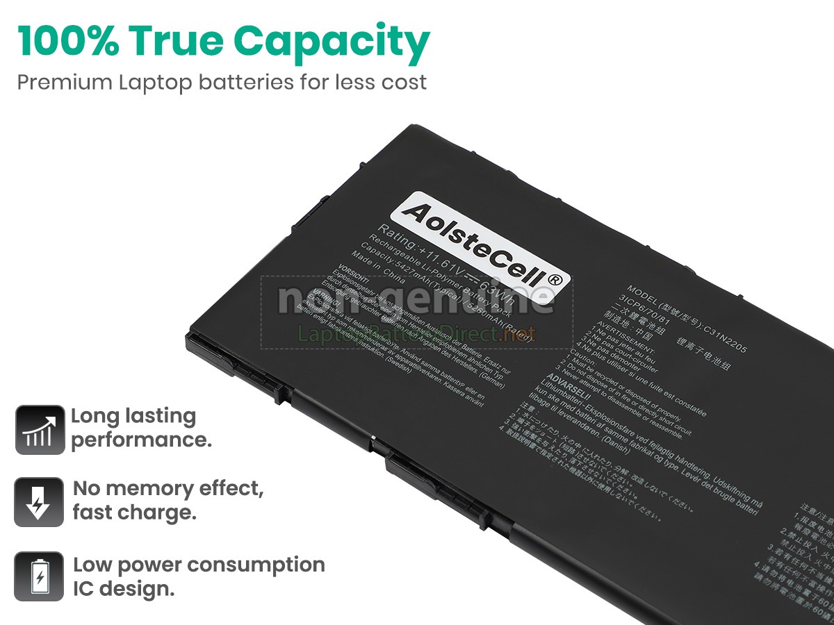replacement Asus Chromebook CX34 Flip CX3401FBA-LZ0229 battery