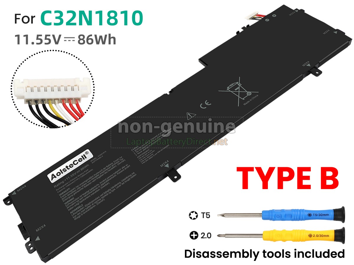 replacement Asus ZenBook Q536FDX battery