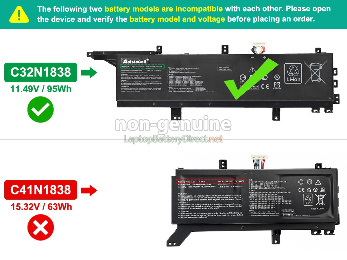 replacement Asus ProART STUDIOBook Pro X W730G2T battery