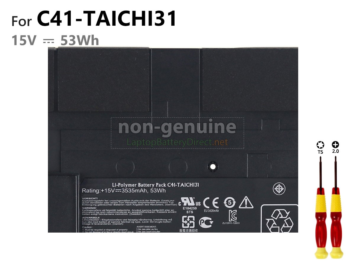 replacement Asus C41-TAICHI31 battery