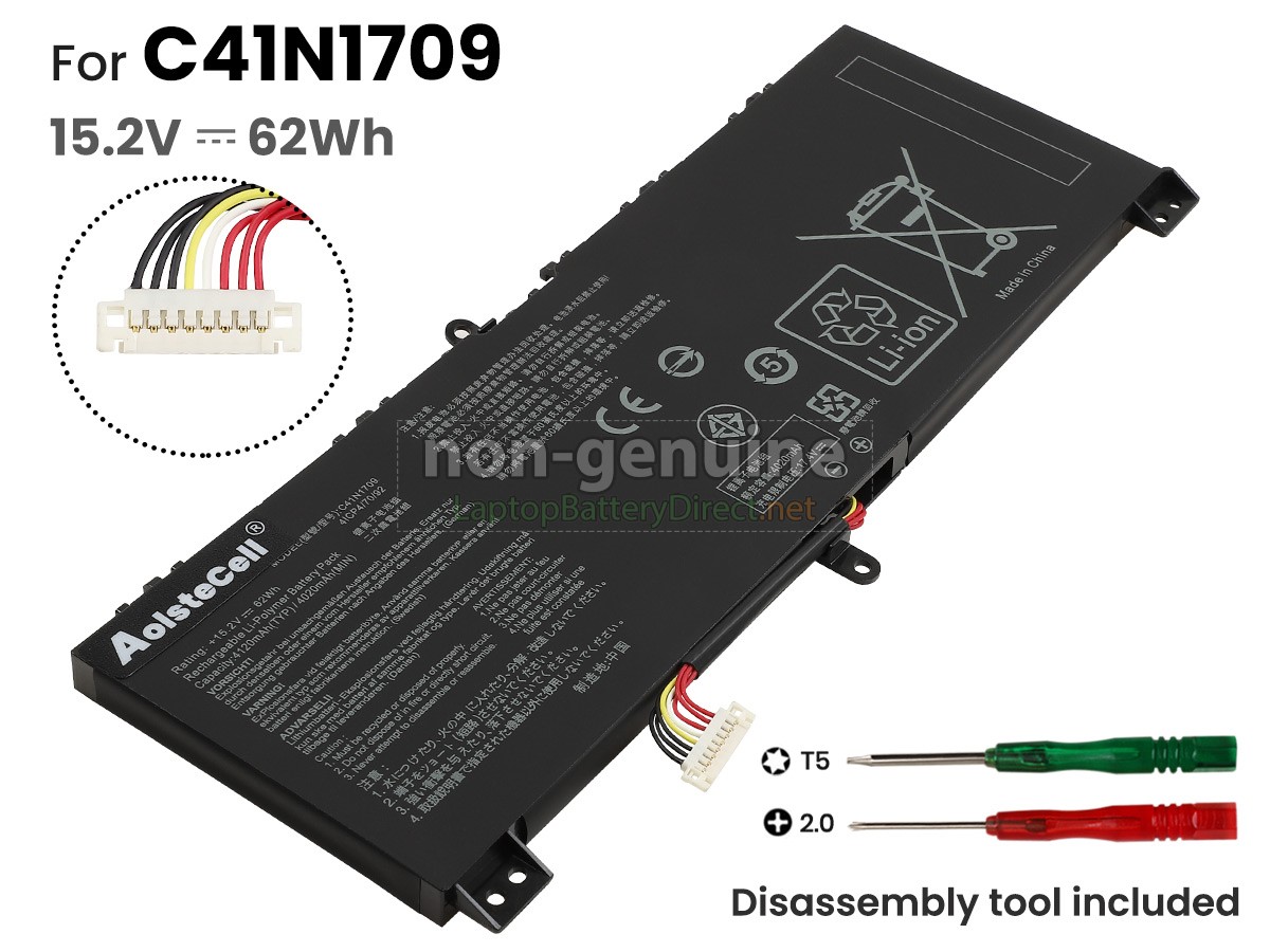 replacement Asus C41N1709 battery