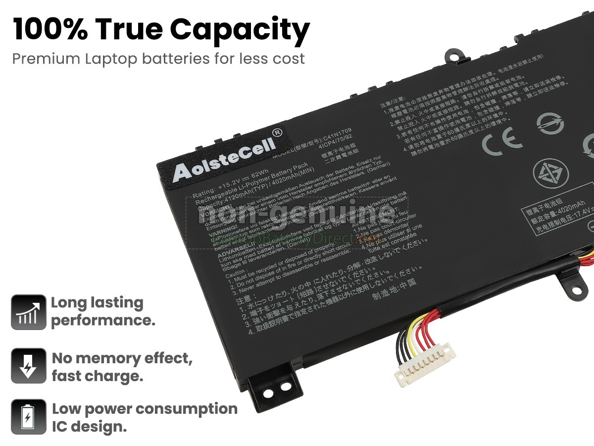 replacement Asus C41N1709 battery