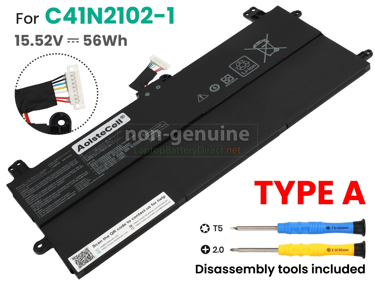 replacement Asus C41N2102-1 battery