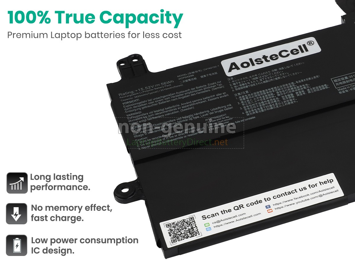 replacement Asus C41N2102-1 battery