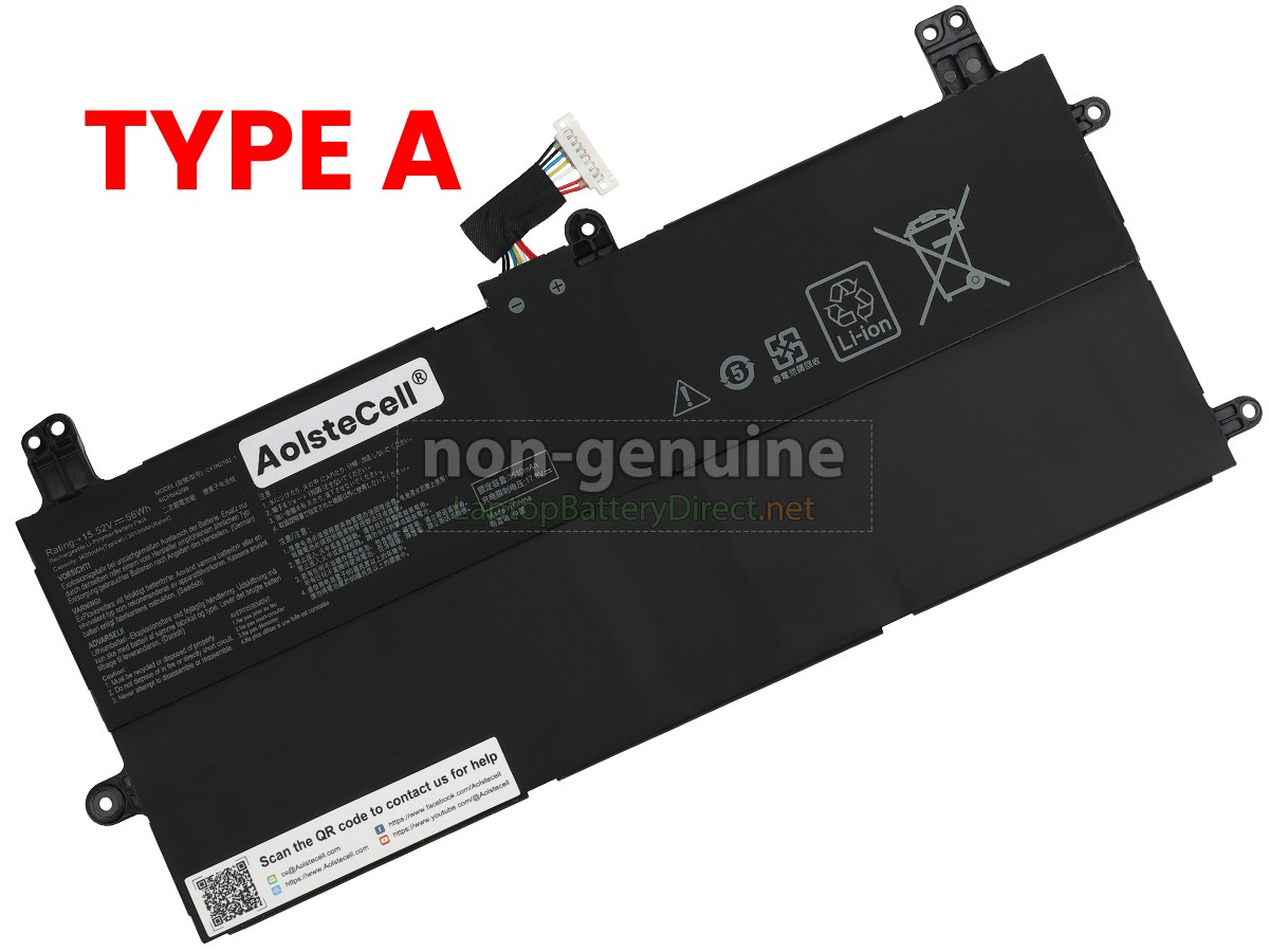 replacement Asus C41N2102-1 battery