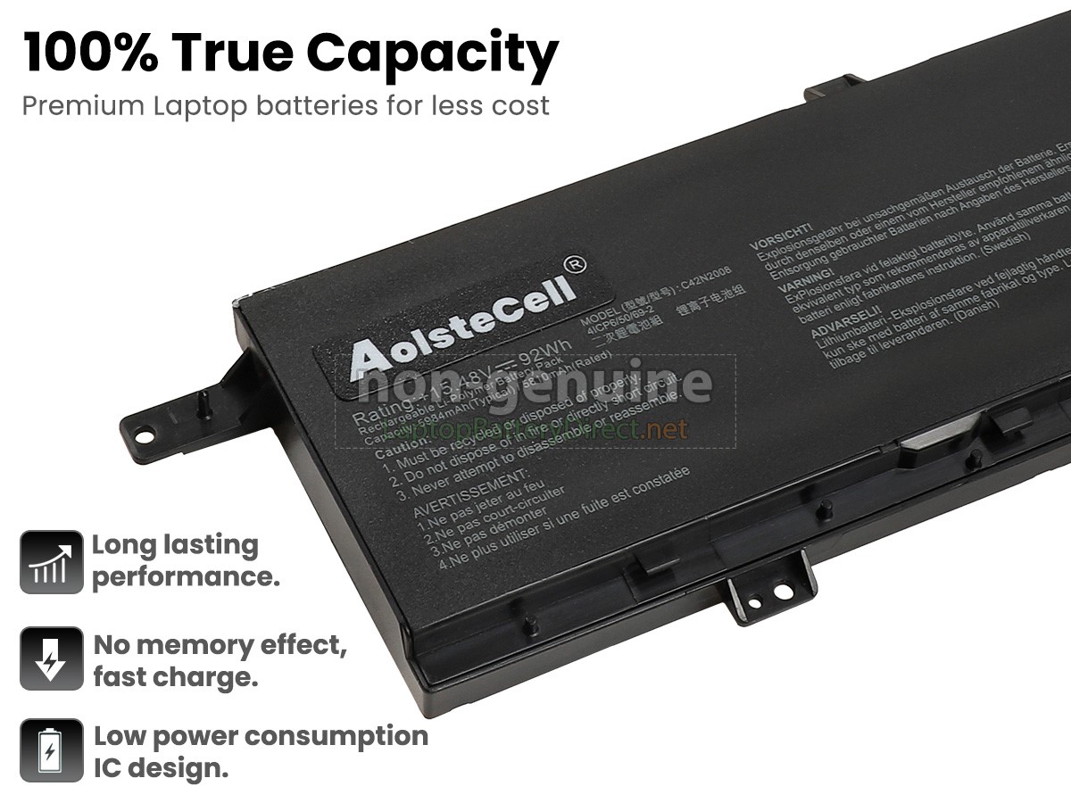 replacement Asus ZenBook Pro DUO 15 UX582HS-H2025W battery