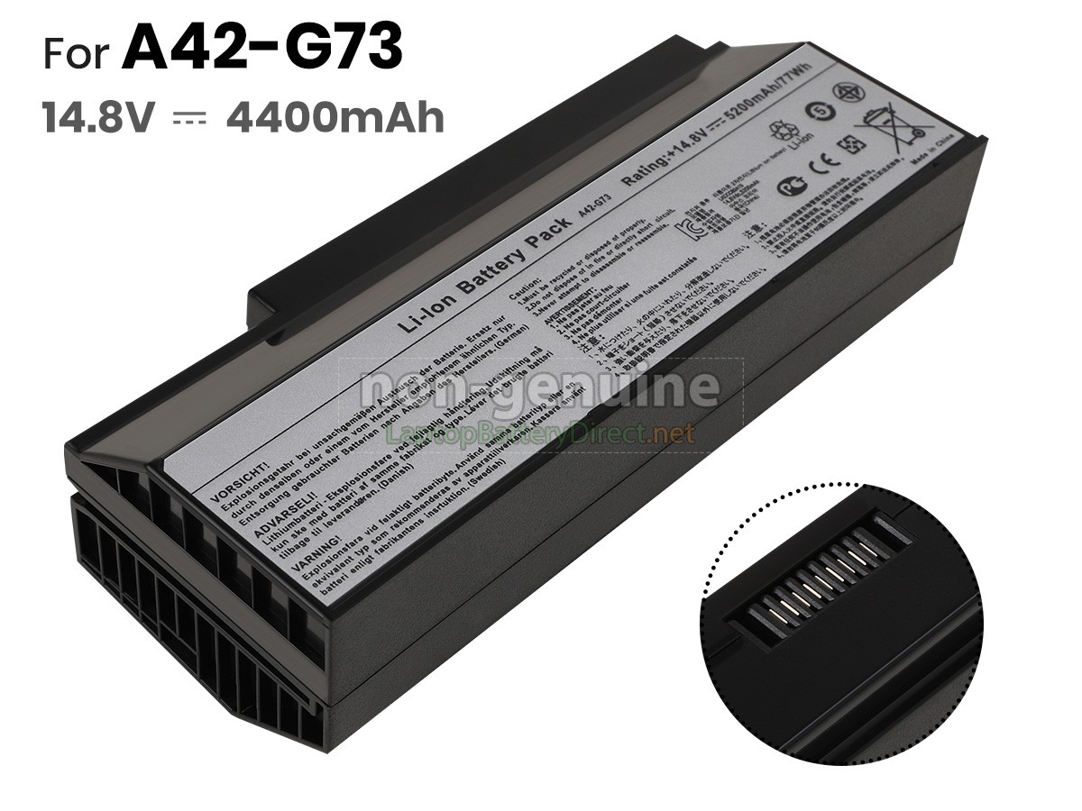 BST 4400mAh Batterie pour Asus G73SW-91136Z G73SW-91182V G73SW-91269V G73SW-BST6 