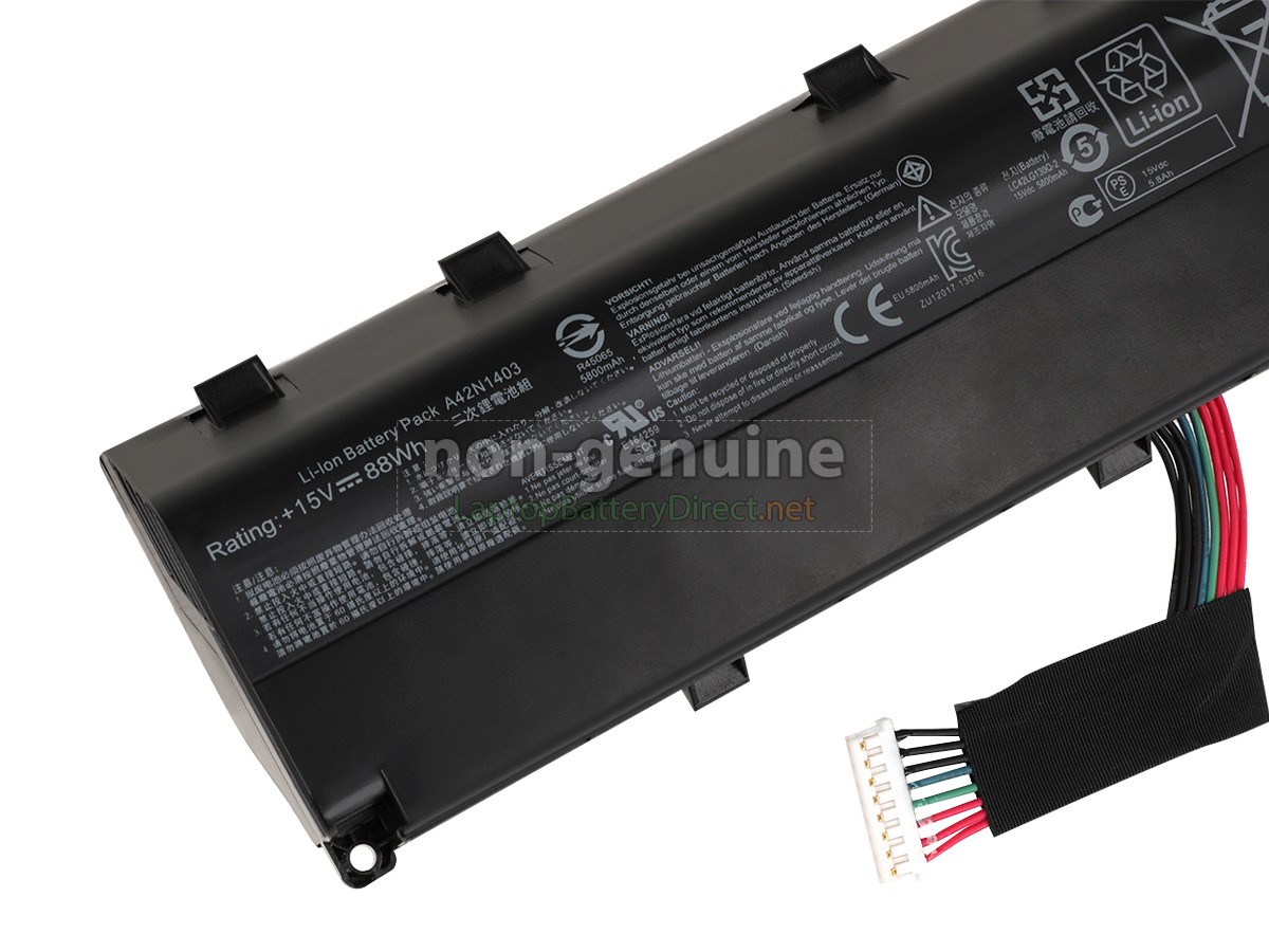 replacement Asus GFX71JY4720 battery