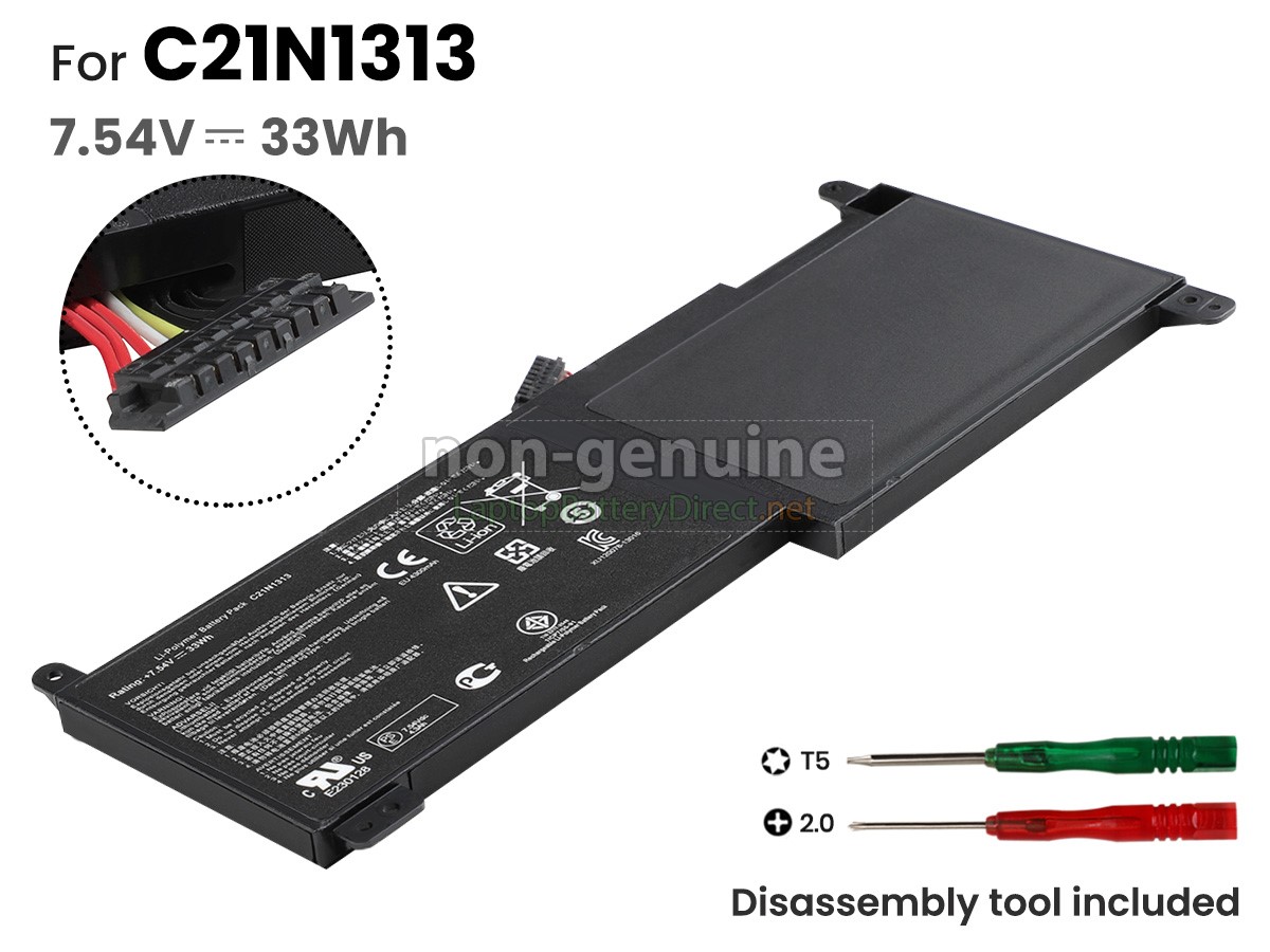 replacement Asus C21N1313 battery