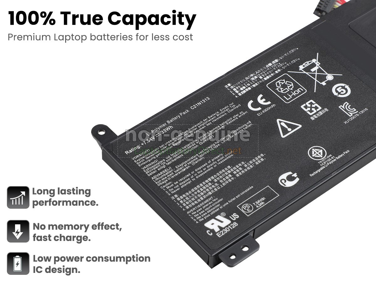 replacement Asus C21N1313 battery