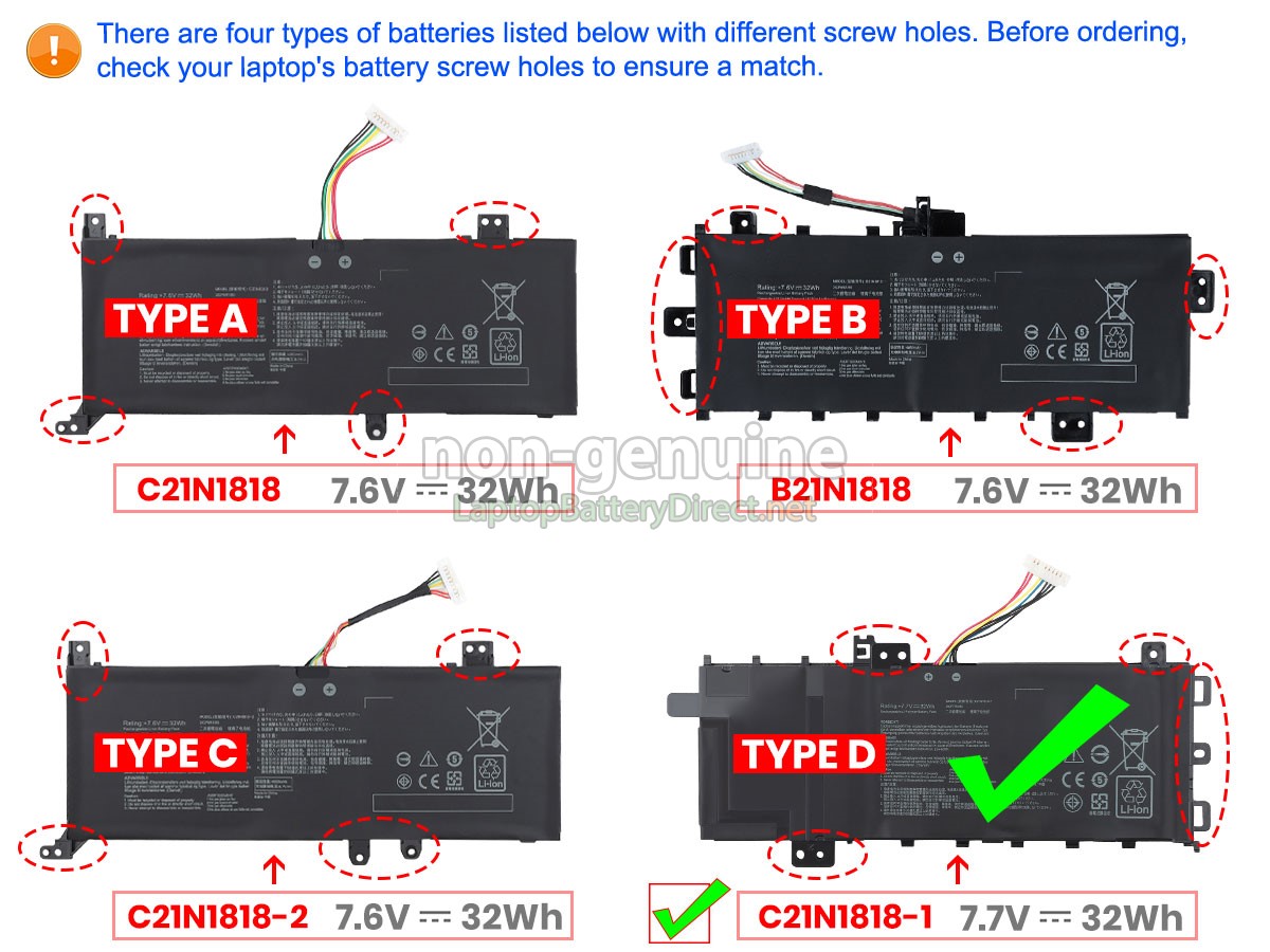 replacement Asus VivoBook 15 X515EA-EJ910T battery