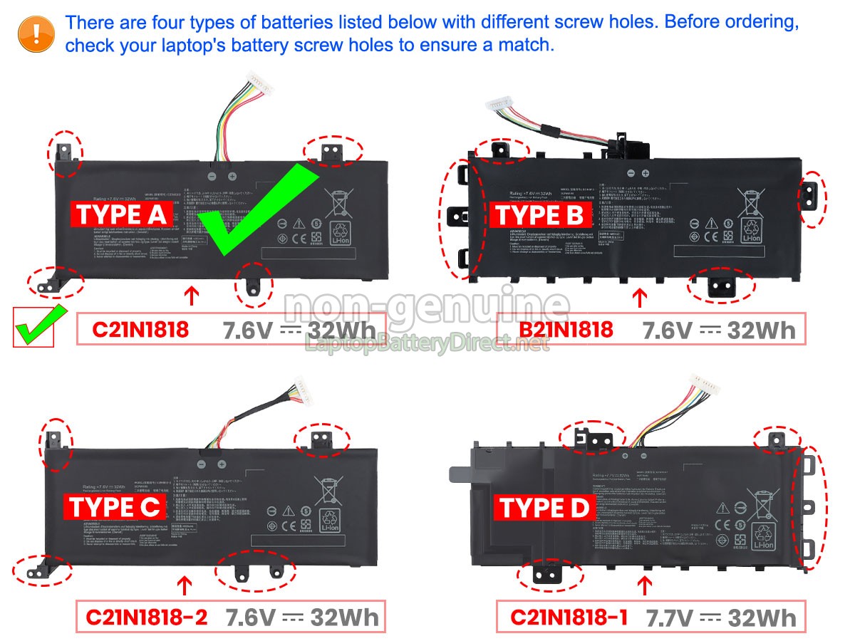replacement Asus VivoBook 15 X515EA-EJ910T battery