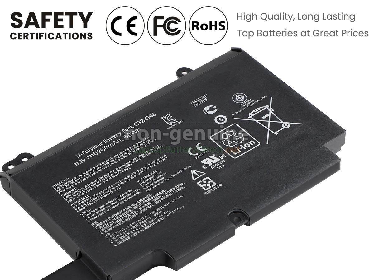 replacement Asus Pro G46 battery